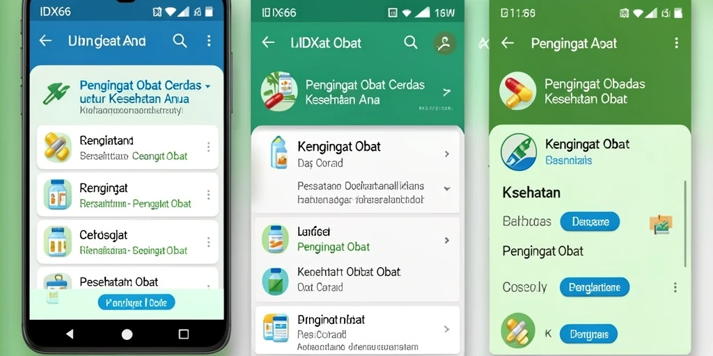 Tampilan antarmuka pengguna IDX66 yang sederhana dan fungsional.