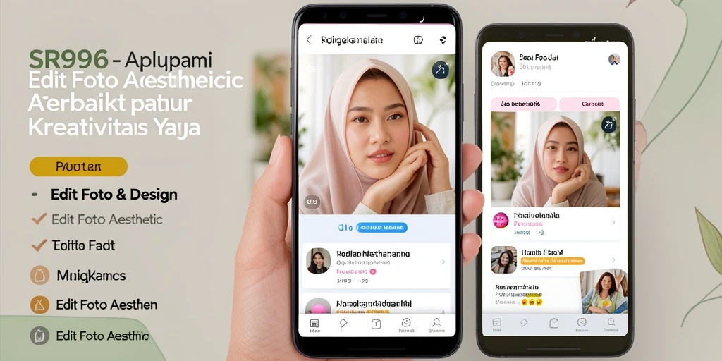 Tampilan antarmuka <strong>SR996</strong> yang menarik dan fungsional untuk pengeditan foto aesthetic.