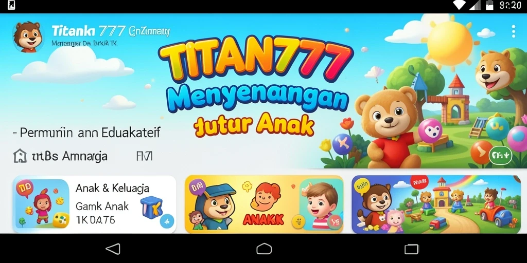 Tampilan antarmuka menarik dan mudah digunakan untuk anak-anak.