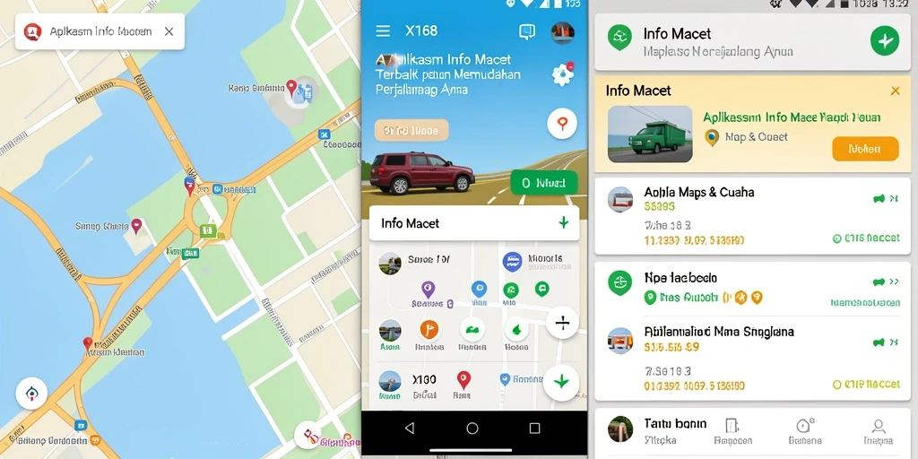 Screenshot antarmuka X168 menampilkan peta informasi kemacetan terkini.