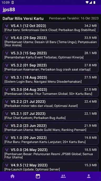Riwayat Versi jps88 untuk Pengguna Android